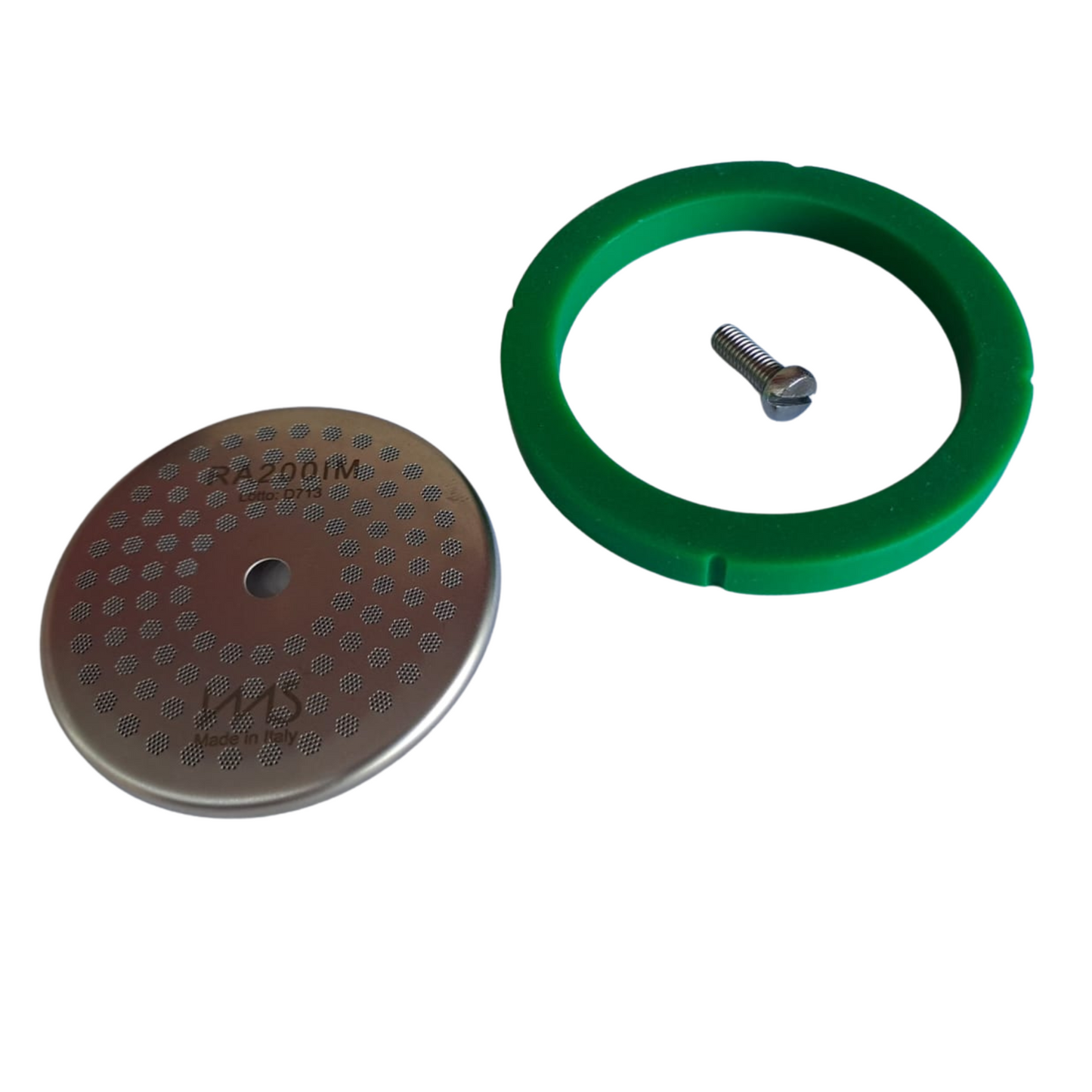 Kit Manutenzione Gruppo Erogatore Rancilio - Doccia Competizione Ø 57mm + Sottocoppa 73x57,5mm + Vite M5x14 in AISI 316