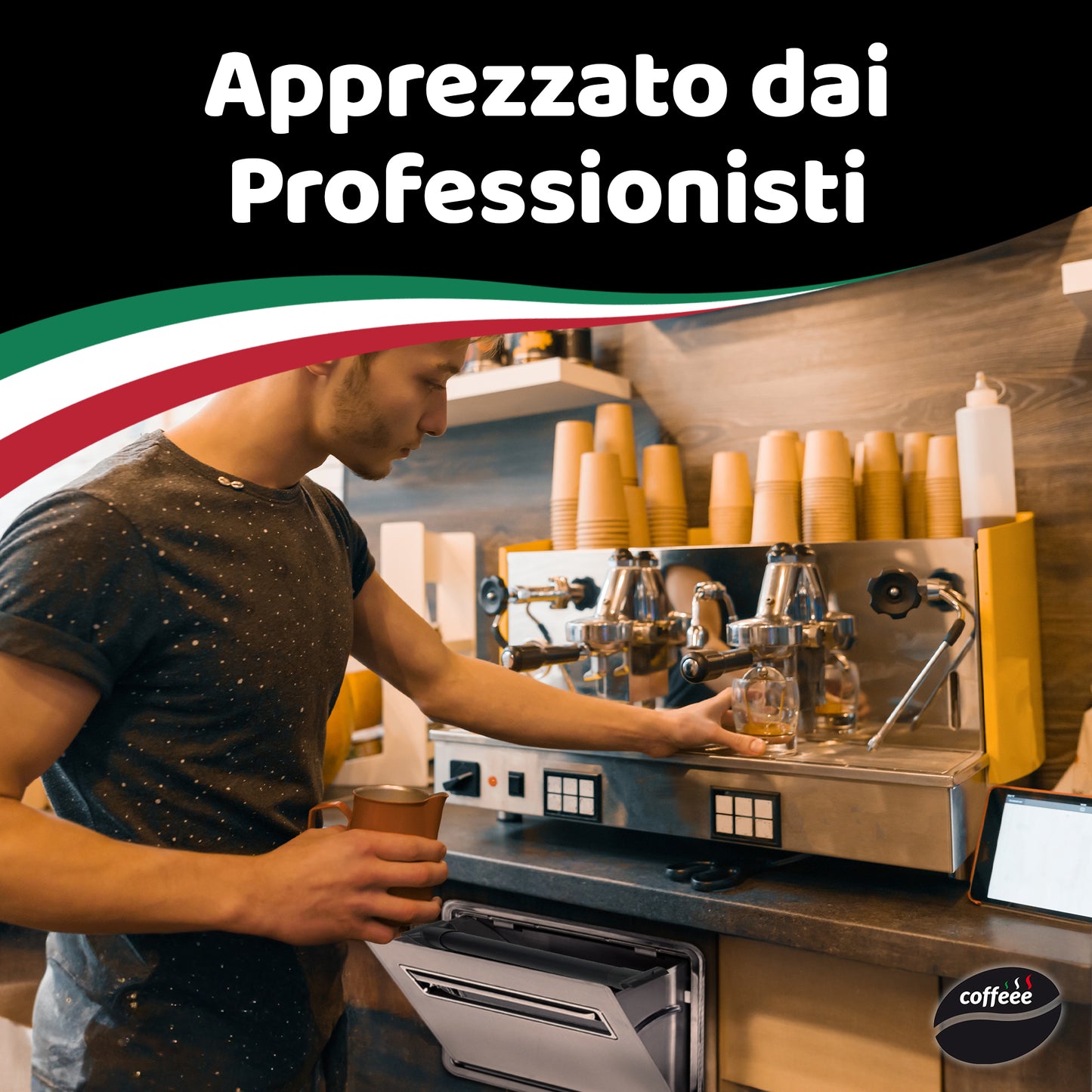 Bastone per Cassetti del Caffè Ø30mm x 342mm con Ganci – Universale Made in Italy