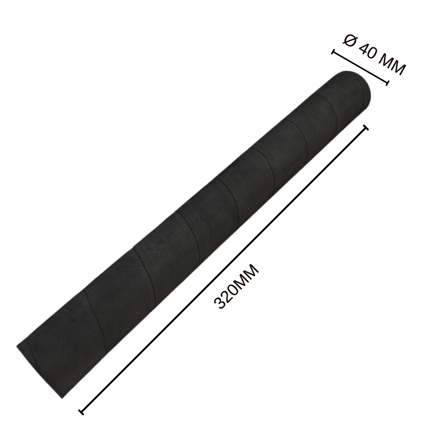 COFFEEE - Bastone battifiltro, per cassetti e tramoggie, raccolta fondi caffè, Extra Resistente - (ø 40x320 mm, Legno e Gomma)
