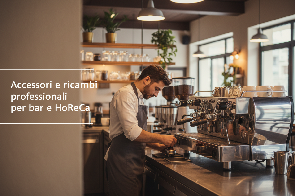 Barista professionale al lavoro